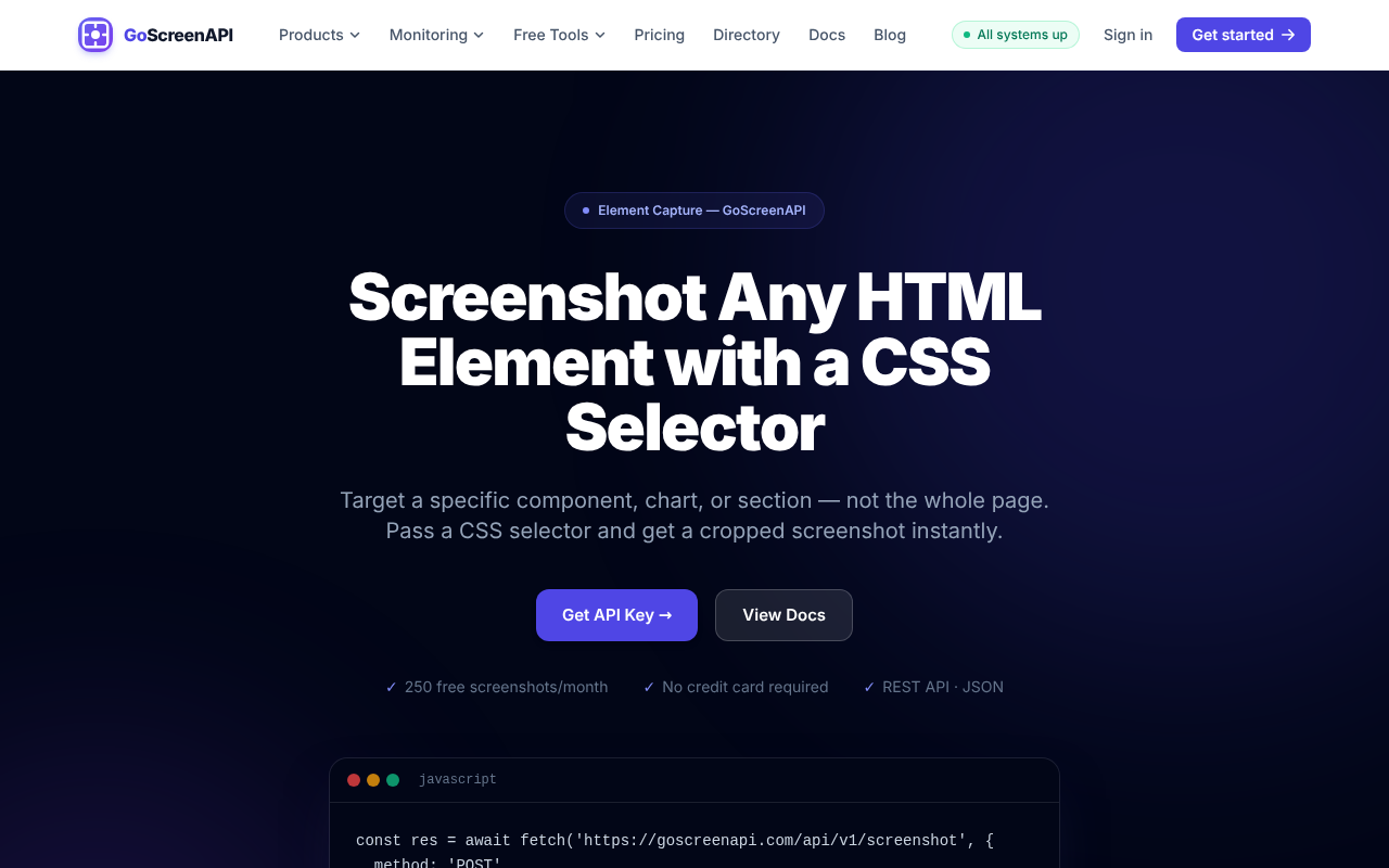 Element Capture API