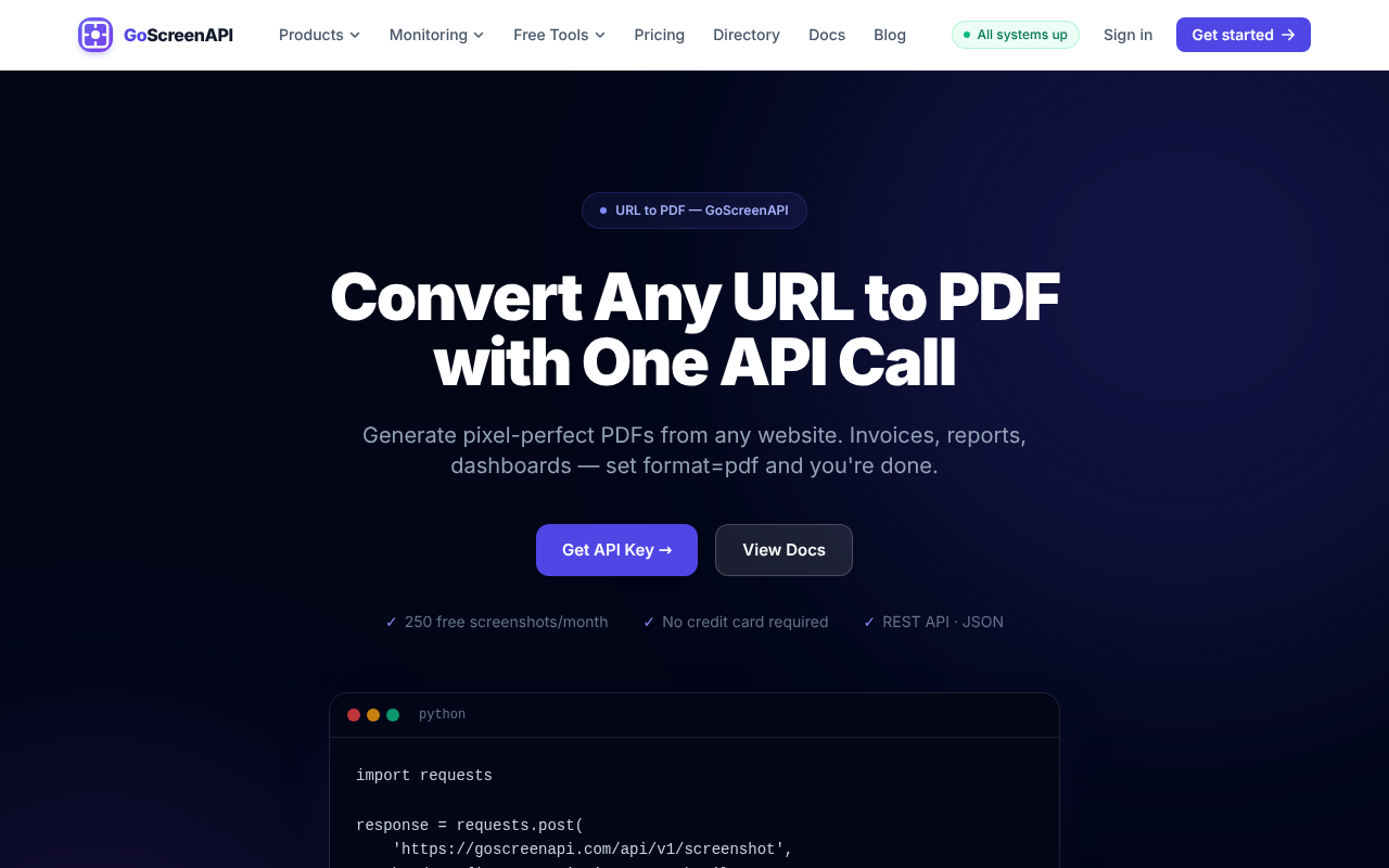 PDF Generation API
